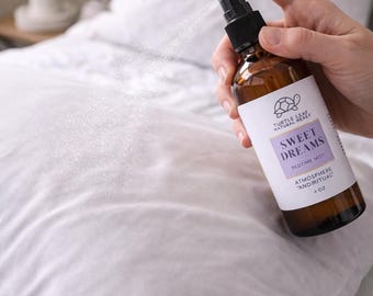 Sweet Dreams Sleep Mist | Lavender Chamomile Calming Bedtime Spray (4 oz)