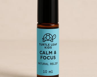 Turtle Leaf Kids Calm & Focus Roller | Natural Stress Relief Aromatherapy (10ml)