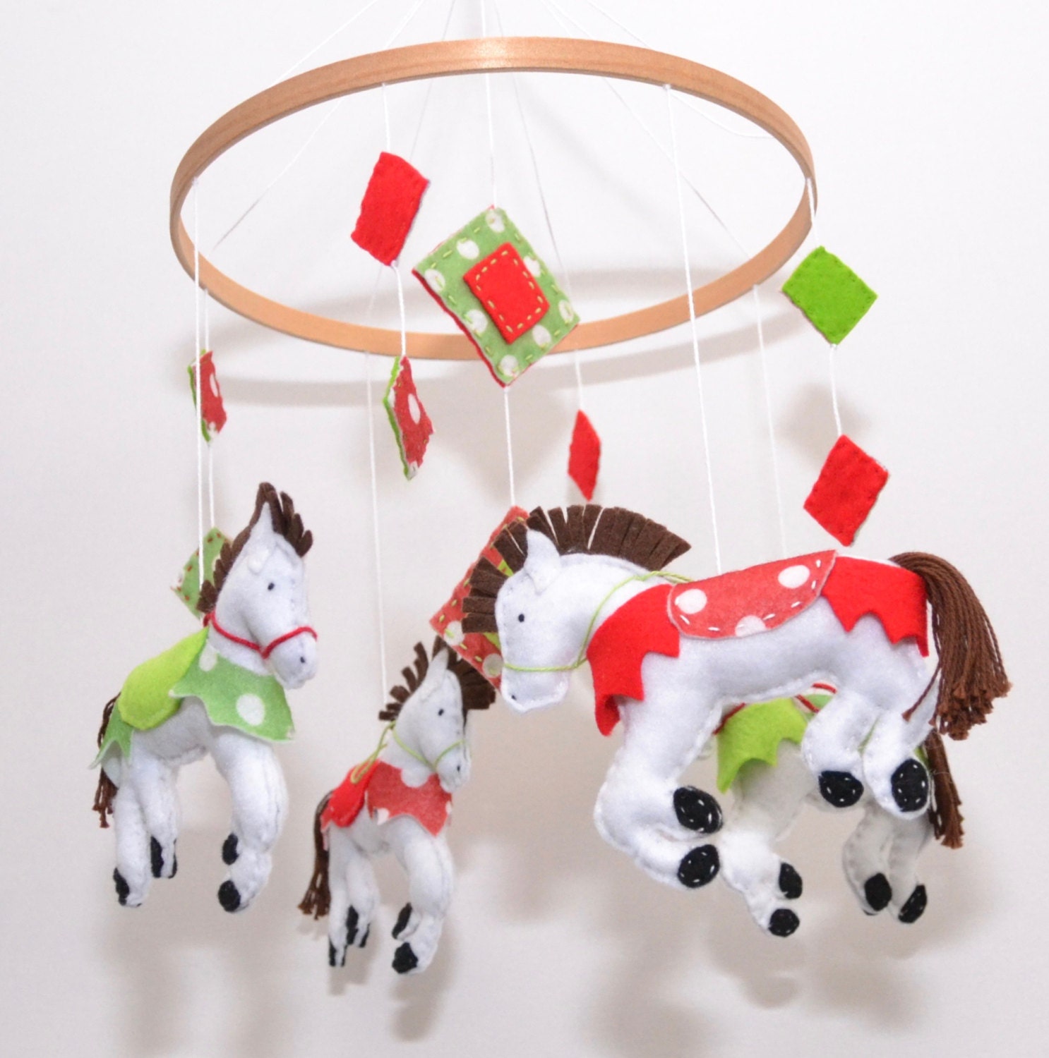 Horse Mobile Baby mobile crib mobile felt horses baby Etsy