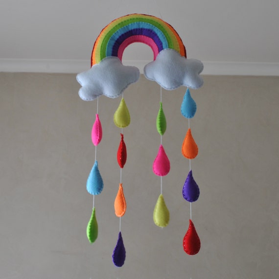 baby rainbow mobile