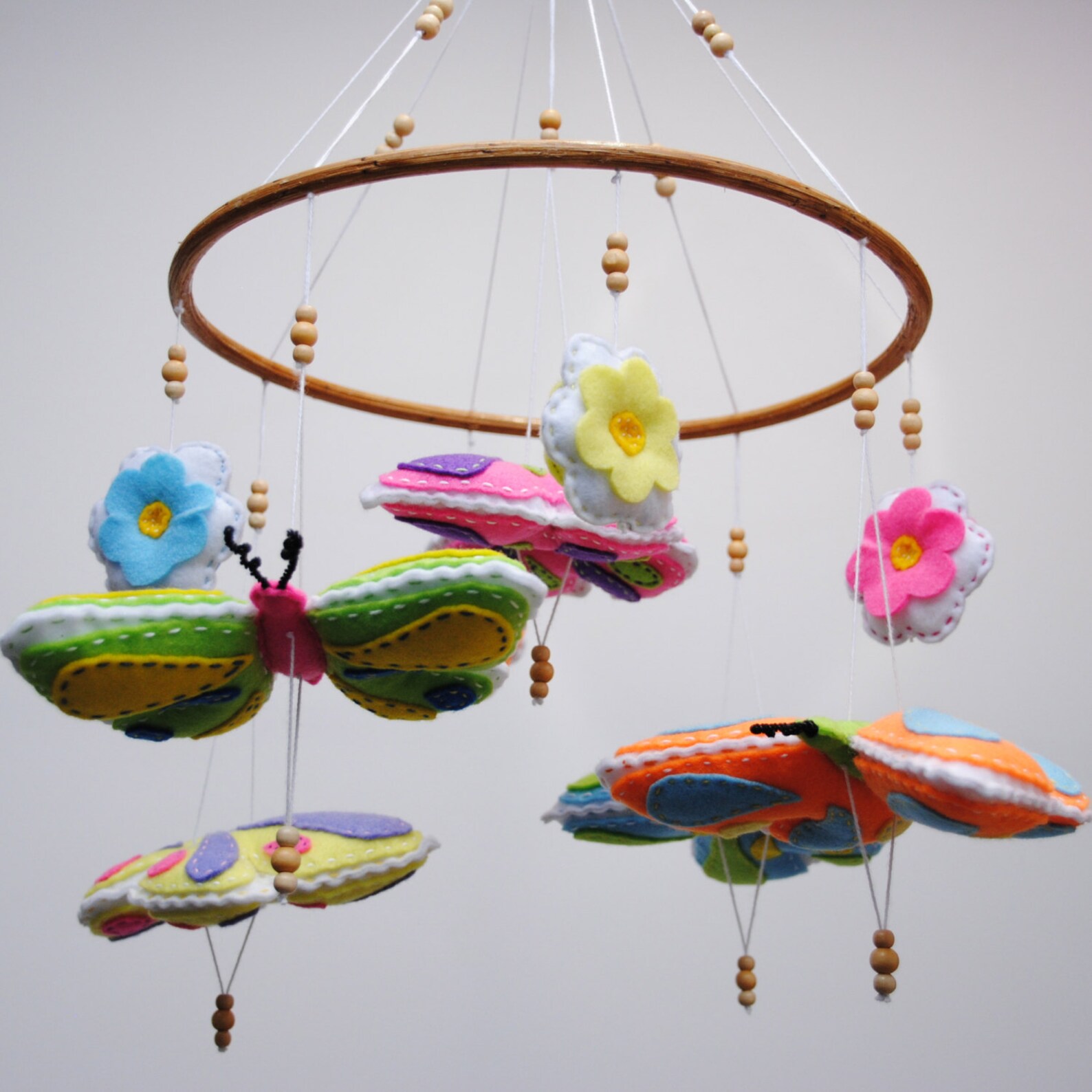 butterfly crib mobile