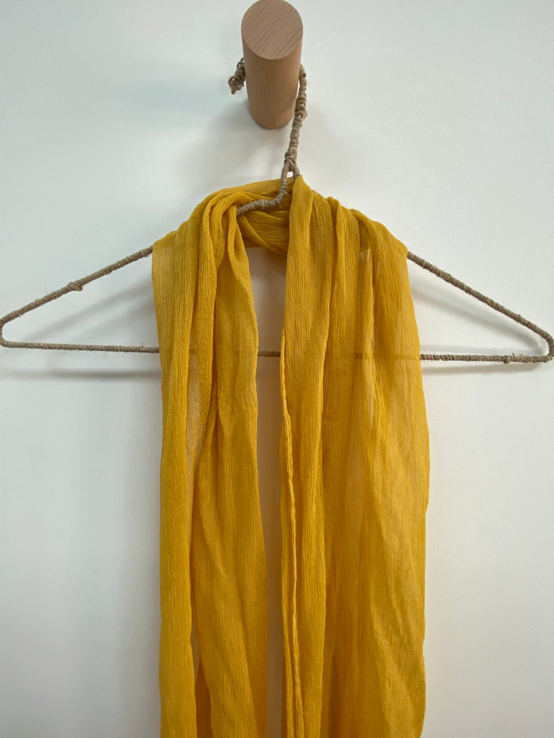 LONG SILK CRINKLE CHIFFON SCARF MEET ME IN MALLORCA