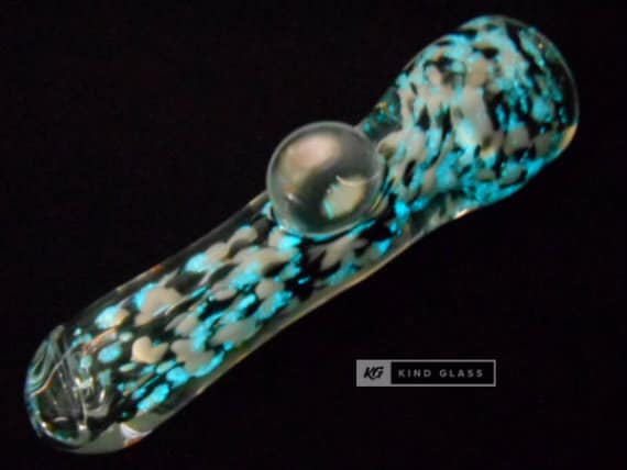 3 Collectible Glow In The Dark Glass Chillum Smoking Hand Pipes Tobacciana Supplies Pipe Accessories 3 Collectible Glow In The Dark Glass, Glow In The Dark Glass Hand Pipes