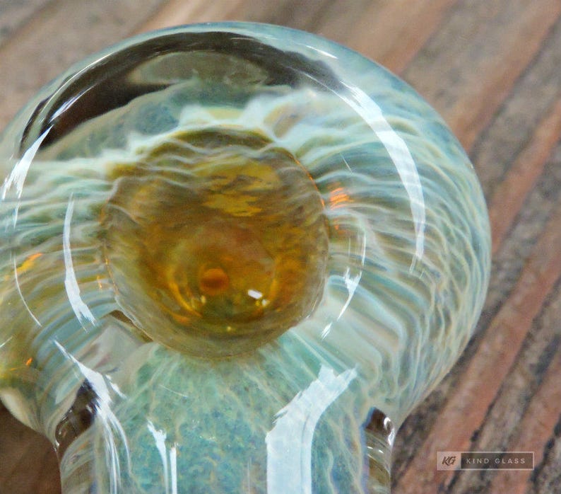 Thick Color Changing Glass Smoking Pipe Blue Green Purple Etsy