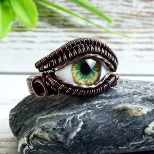 Realistic eye shop ring