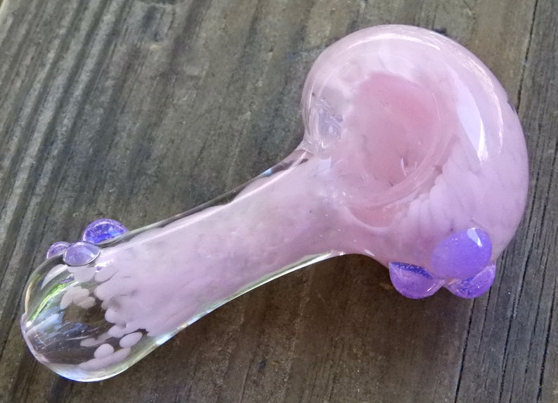 Pink Glass Smoking Pipes Girly Glass Pipes Unique Glass Etsy