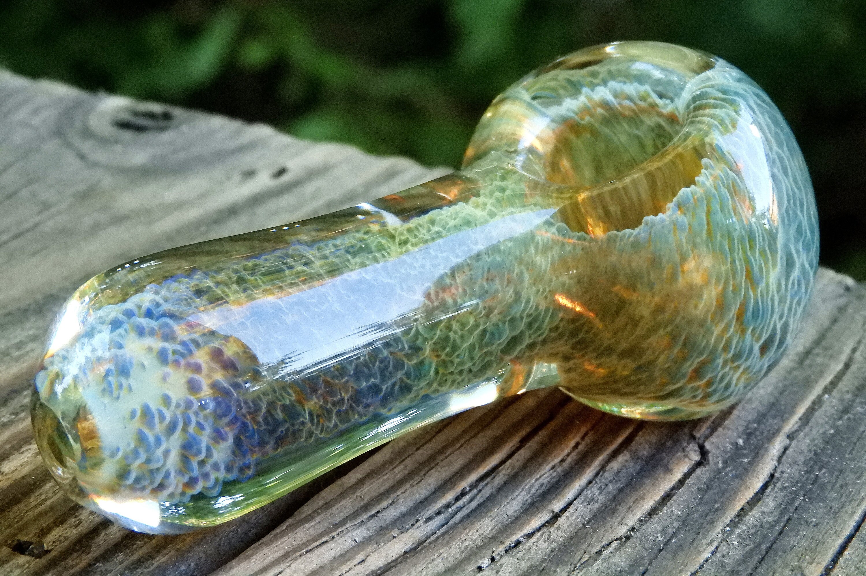 Thick Glass Smoking Spoon Pipe Color Changing Heady Pipe Etsy