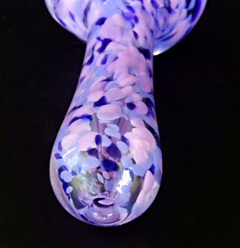 Glass Pipe Glass Smoking Pipe Purple Purple Glass Pipe Etsy