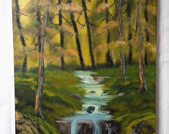 Waterval bij zonsopgang