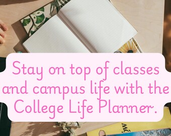 Digital College Planner for GoodNotes Academic Semester Planner Class Schedule, Assignment & Exam Tracker
