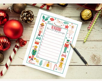 Du bist der Beste Opa Printable | Weihnachten Opa Geschenke | Urlaub | Fill-In-The-Blank | Nussknacker |  | Sofortiger digitaler Download