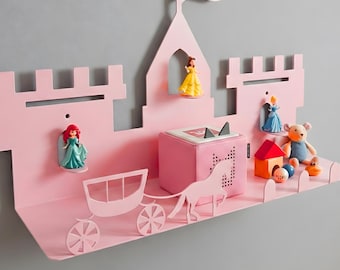 Prinzessinenschloss Wandregal, Märchen Kinderzimmer Dekor, Kinderzimmer Toniebox Organizer Geschenk