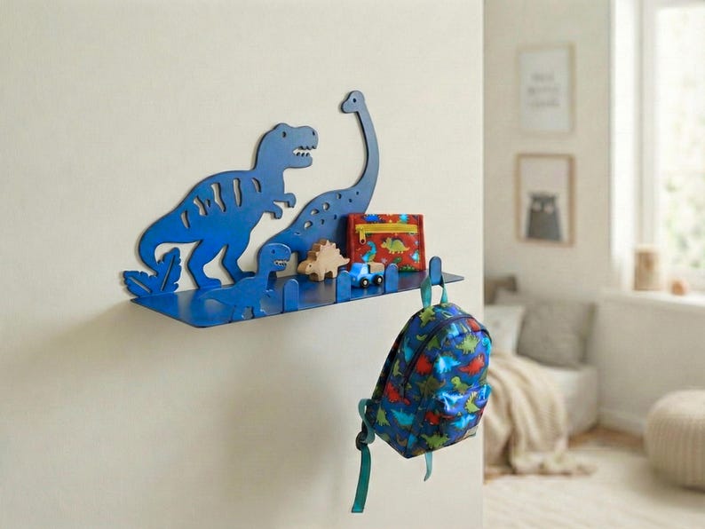 Dinosaur Wall Shelf, Toniebox Shelf: Kids Room Decor, Playful Kids ...