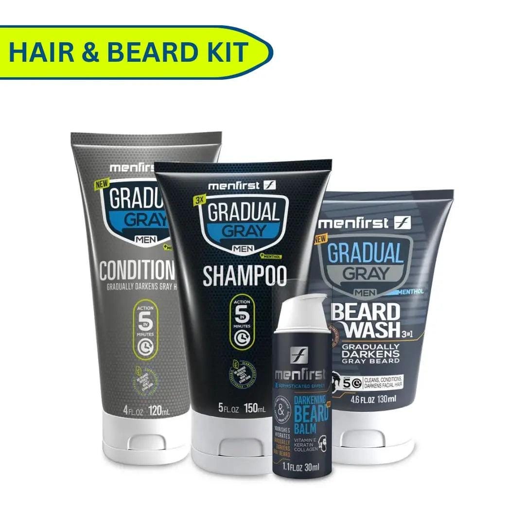 Gradual Gray Menfirst Gradual Gray 3-in-1 Hair & Beard Shampoo Men's Gray Hair... - Etsy