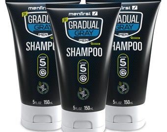 Menfirst Gradual Gray 3-in-1 Shampoo, 3 Pack, 5 Oz