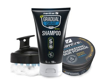 Menfirst Gradual Gray - Good bye Gray Hair- 3-in-1 Shampoo +...