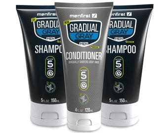 Menfirst Gradual Gray 3 In 1 Shampoo Conditioner 3 Pack