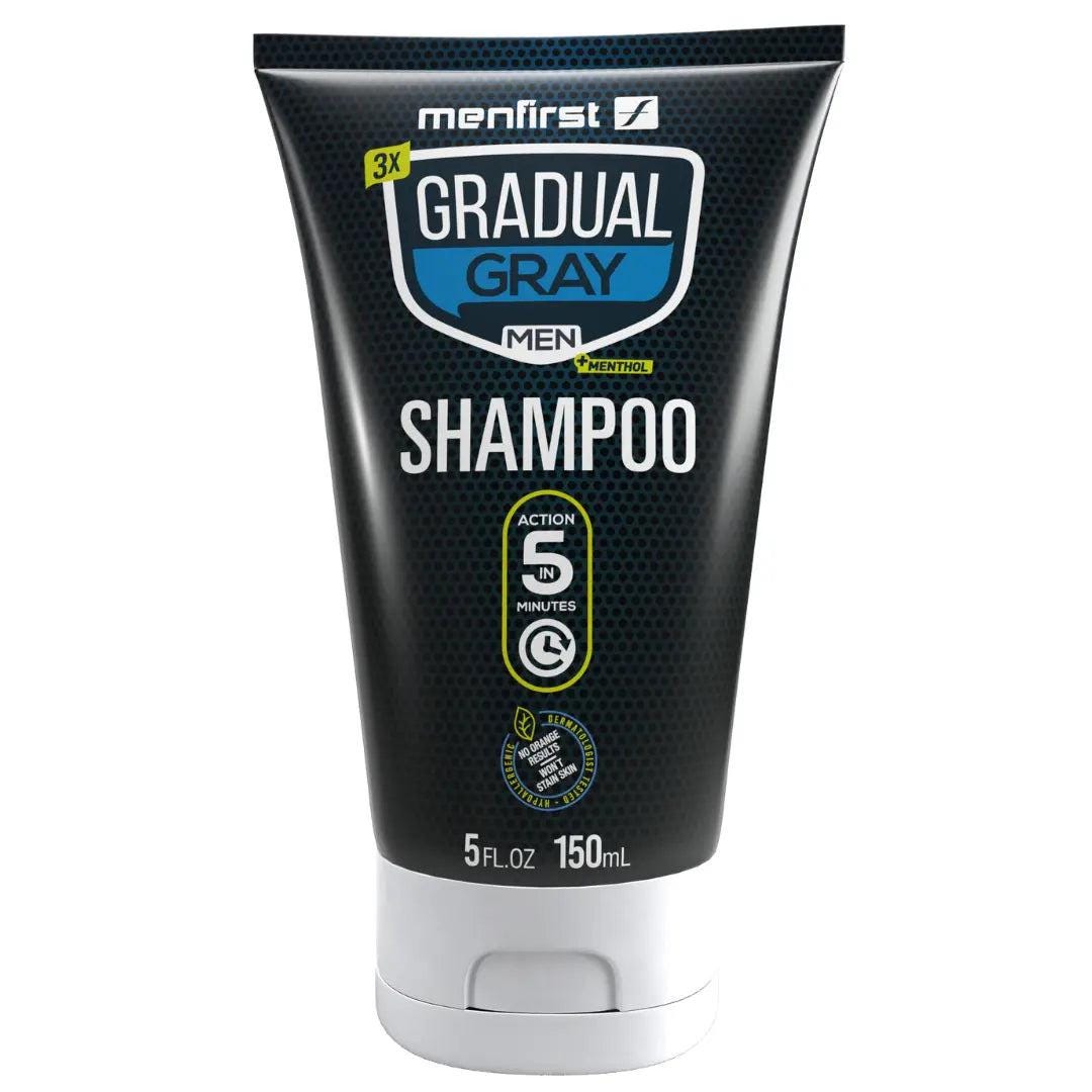 Accesorios Menfirst Champú 3 en 1 para oscurecer las canas Cabello masculino...