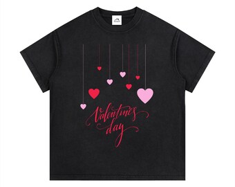 Vintage Wash Cotton T-Shirt - Valentines Day