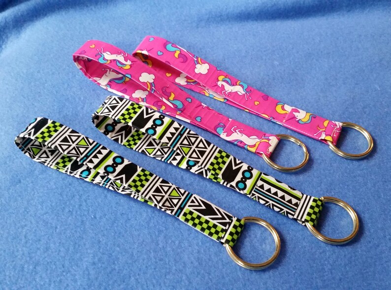 Handmade Duct Tape Keychain geometric pattern or unicorns and Etsy