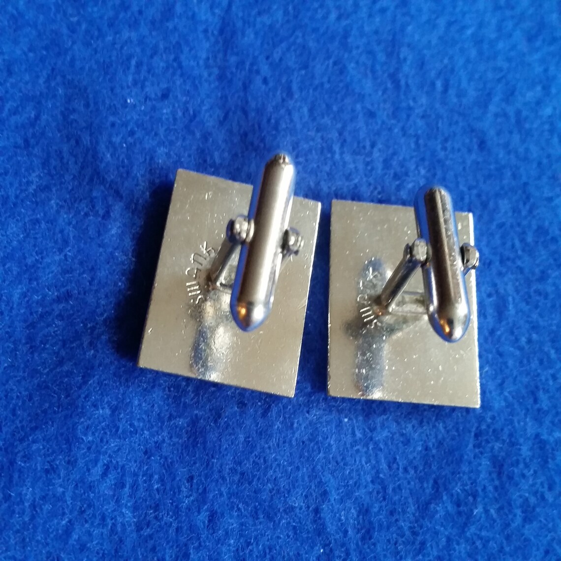 Vintage Swank Cufflinks antiqued silver cufflinks vintage Etsy