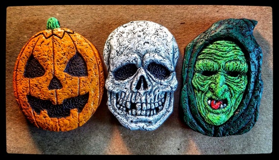 Silver Shamrock Masks Magnet Set - Etsy