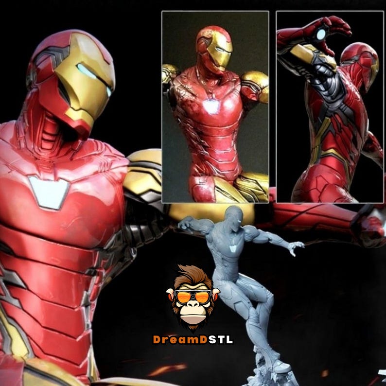 Iron Man Mark 85 STL | Endgame 3D Model | Nanotech Armor | Battlefield ...