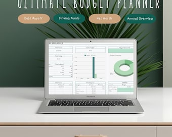 Ultimate Finance Dashboard | Google Sheets & Excel Budget Planner (Digital Download)