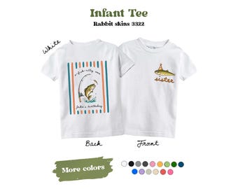 Custom Ofishally One Birthday Shirts, Fishing Family Matching Shirts, Custom First Birthday Name Outfit, Mama Daddy Sister Tee