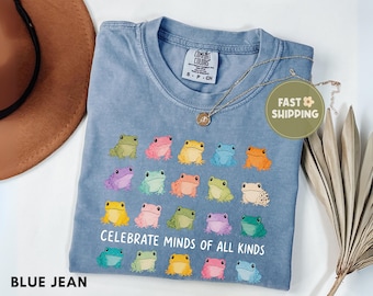 Comfort Colors® Celebrate Minds of All Kinds Shirt, Neurodiversity Teacher Tee, Autism Acceptance Shirt, SPED Teacher Gift, Inclusion Shirt