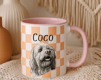Custom Pet Portrait Mug from Photo | Personalized Dog Cat Mug Gift | Pet Lover Gift, Dog Mom Mug, Cat Mom Gift, Unique Custom Pet Gifts