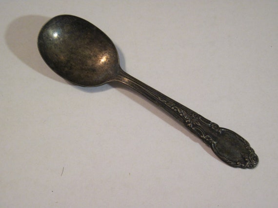 silver plated baby spoon