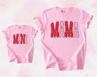 Mama and Mini Valentine's Day Matching Shirt, Gildan and Comfort Colors