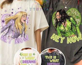 Disney Hey Now Lizzie McGuire and Isabella Couple T-Shirt, Disneyland Girl Trip Matching Shirt, Disney This Is What Dreams Are Made Of Shirt