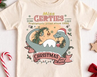 Disney Gerties Hollywood Studios Christmas Tree Farm T-Shirt, Walt Disney World Christmas Family Matching Shirt, Gerties Dinosaur Xmas Shirt