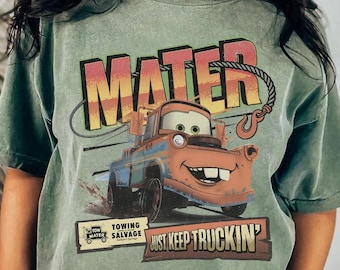 ディズニー・ピクサー カーズ メーター Just Keep Truckin Tシャツ、ディズニーランド・カリフォルニア・アドベンチャー カーズランド シャツ、カーズ マックィーン バースデーTシャツ、WDW旅行