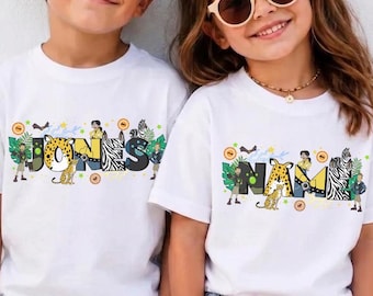 Personalized Wild Kratts Live 2.0 Characters Name Kid T-Shirt ,Wild Kratts Birthday Shirt, Wild Kratts Party Animals Chris Martin Kid shirt