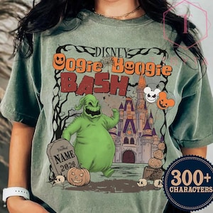 Oogie Boogie Bash 2026 Nightmare Before Christmas Anpassad T-shirt, Disneyland California Adventure Halloween-tröja, Disney Spooky Season-tröja bild 2