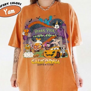 Disneyland California Adventure Pixar Charaktere Kostüm Halloween T-Shirt, Oogie Boogie Bash 2026 T-Shirt, Disneyland Spooky Saison Trip Shirt Bild 2