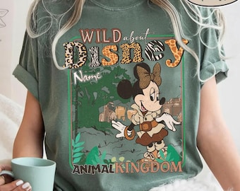 Wild About Disney Mickey and Friends Animal Kingdom Custom T-Shirt, Disney Safari mode Animal Kingdom 2026 Tee, Disney Family Matching Shirt
