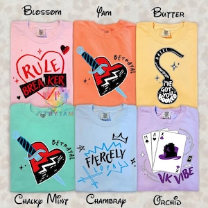 Disney Descendants 5 Wicked Wonderland Character Symbols T-Shirt, Disneyland Family Matching Shirt, Disney Channel Red Chloe Birthday Shirt