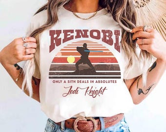 Star Wars Obi-wan Kenobi Jedi Knight Retro T-Shirt, Star Wars Hollywood-Studios Reise, May The 4th Be With You, Disney Star Wars Day T-Shirt