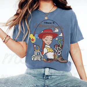 Toy Story 5 I knew it I knew you Jessie cowgirl T-Shirt, You've Got A Friend In me Shirt, Disneyland Toy Story Land Family Matching Shirt image 3