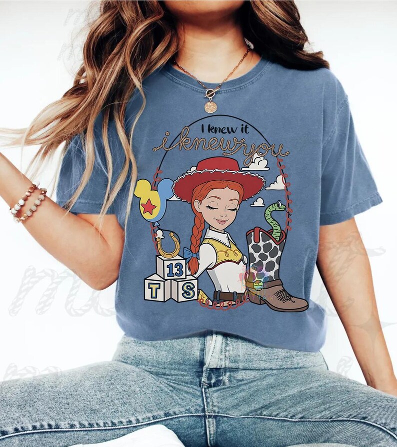 Toy Story 5 I knew it I knew you Jessie cowgirl T-Shirt, You've Got A Friend In me Shirt, Disneyland Toy Story Land Family Matching Shirt image 3
