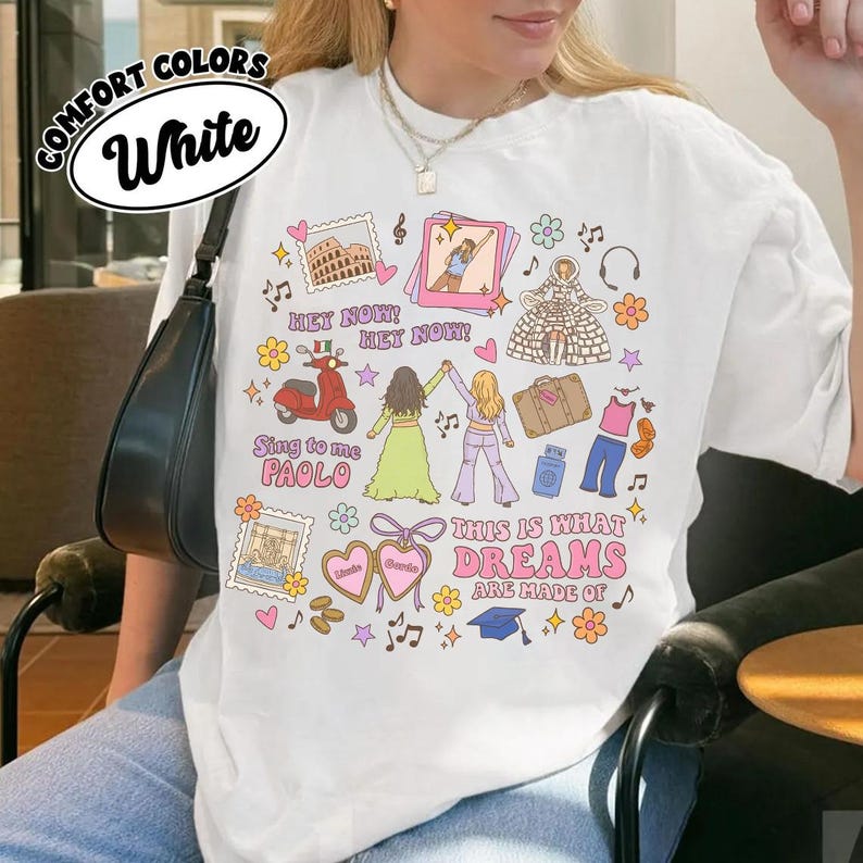 Disney Channel Film Lizzie McGuire Retro T-Shirt, Disneyland Familie Passendes Shirt, Disney Nostalgie ist, was Träume aus Shirt gemacht werden Bild 3