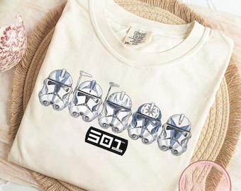 スター・ウォーズ クローン・トルーパー 第501軍団 Tシャツ、ディズニー・ハリウッド・スタジオ旅行 2026、フォースと共にあらんことを、キャプテン・レックス ザ・バッド・バッチ シャツ