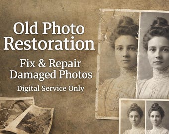 Old Photo Restoration | Restore Old Photos | Fix Damaged Photos | Vintage Photo Repair | Digital Photo Editing Service