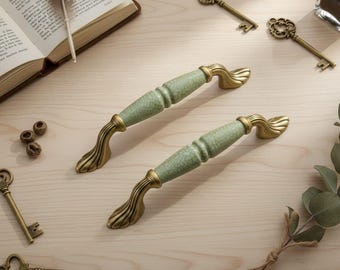 Handgemachter Knauf aus Porzellan, Vintage Knauf, Shabby Chic, Porzellanschrankknauf