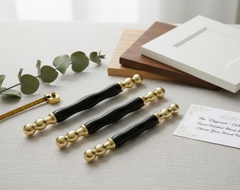 Handgefertigter Porzellanschrank Knauf Antik Gold Hardware Vintage Schubladengriff Luxus Küchenschrank Dekor