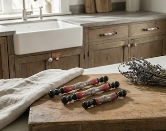 Handgefertigt Porzellanschrank Knauf Antik Gold Vintage Schubladengriff Luxus Küche Badezimmer Hardware Wohnkultur